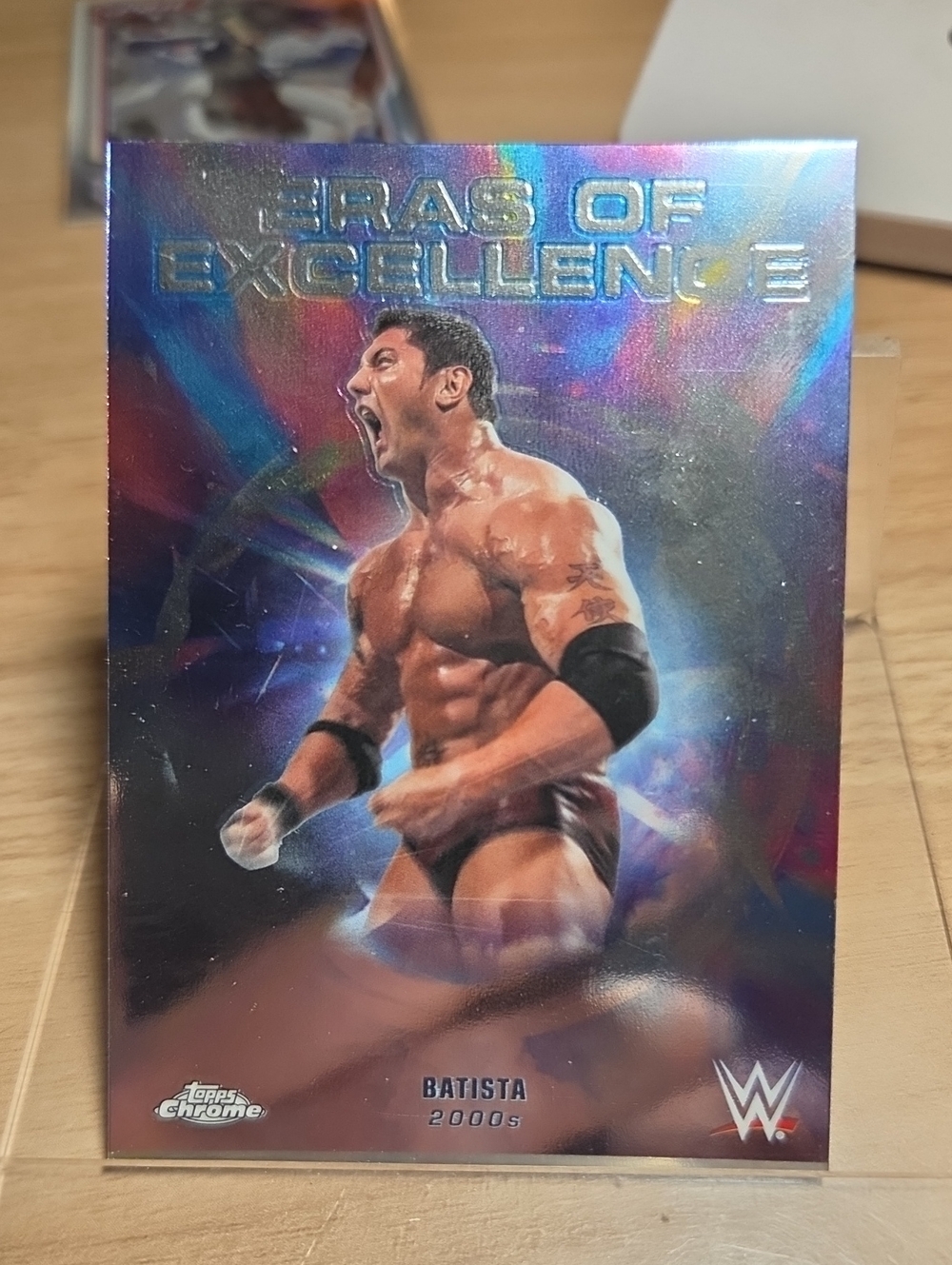 2026 Topps Chrome WWE Holographic Multicolor 'Eras of Excellence' Batista